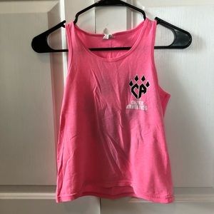 Cheer athletics pink claw tank